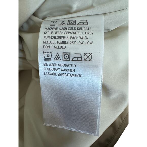 Isaac Mizrahi Live! Clubhouse Quilted Snap Front Vest Drawstring Light Sand XXS - Picture 13 of 14